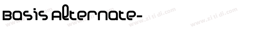 Basis Alternate字体转换